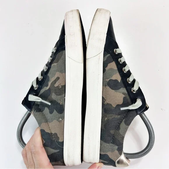 Vintage Havana Dina Sneaker Army Multi Sz 8 Green Camo - Picture 6 of 10